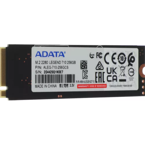 Накопитель SSD A-Data PCIe 3.0 x4 256GB ALEG-710-256GCS Legend 710 M.2 2280