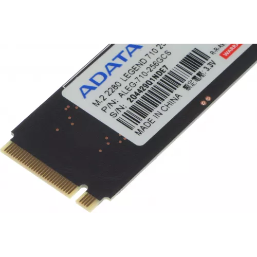 Накопитель SSD A-Data PCIe 3.0 x4 256GB ALEG-710-256GCS Legend 710 M.2 2280
