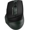 Мышь A4Tech Fstyler FB35S темно-зеленый/черный оптическая 2000dpi беспров. BT/Radio USB для ноутбука 5but (FB35S USB MIDNIGHT GREEN)