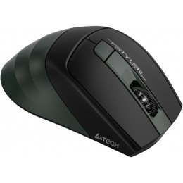 Мышь A4Tech Fstyler FB35S темно-зеленый/черный оптическая 2000dpi беспров. BT/Radio USB для ноутбука 5but (FB35S USB MIDNIGHT GREEN)