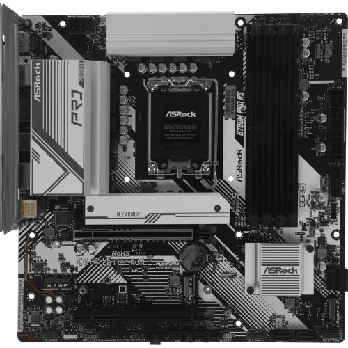 Материнская плата Asrock B760M PRO RS Soc-1700 Intel B760 4xDDR5 mATX AC`97 8ch(7.1) 2.5Gg RAID+HDMI+DP