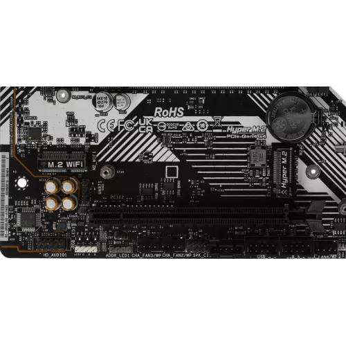 Материнская плата Asrock B760M PRO RS Soc-1700 Intel B760 4xDDR5 mATX AC`97 8ch(7.1) 2.5Gg RAID+HDMI+DP
