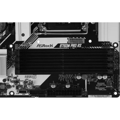 Материнская плата Asrock B760M PRO RS Soc-1700 Intel B760 4xDDR5 mATX AC`97 8ch(7.1) 2.5Gg RAID+HDMI+DP