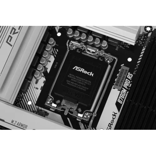 Материнская плата Asrock B760M PRO RS Soc-1700 Intel B760 4xDDR5 mATX AC`97 8ch(7.1) 2.5Gg RAID+HDMI+DP
