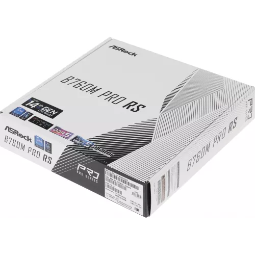 Материнская плата Asrock B760M PRO RS Soc-1700 Intel B760 4xDDR5 mATX AC`97 8ch(7.1) 2.5Gg RAID+HDMI+DP