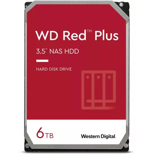 Жесткий диск WD SATA-III 6TB WD60EFPX NAS Red Plus (5400rpm) 256Mb 3.5"