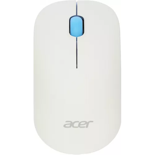 Мышь Acer OMR205 белый/голубой оптическая 1200dpi беспров. USB для ноутбука 3but (ZL.MCEEE.02H)