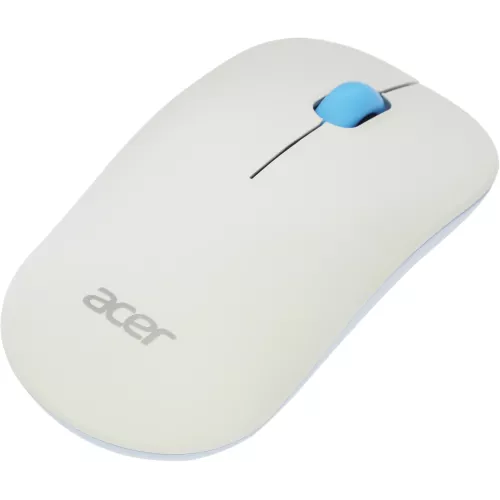 Мышь Acer OMR205 белый/голубой оптическая 1200dpi беспров. USB для ноутбука 3but (ZL.MCEEE.02H)
