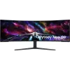 Монитор Samsung 57" Odyssey Neo G9 S57CG952NI черный VA LED 32:9 HDMI полуматовая HAS Piv 2500:1 420cd 178гр/178гр 7680x2160 240Hz FreeSync Premium Pro DP Dual UHD USB 19кг