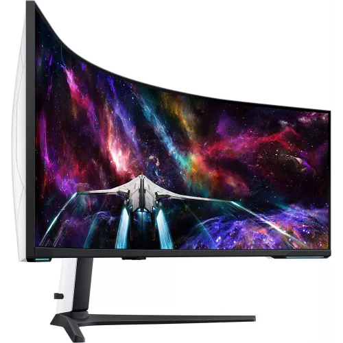 Монитор Samsung 57" Odyssey Neo G9 S57CG952NI черный VA LED 32:9 HDMI полуматовая HAS Piv 2500:1 420cd 178гр/178гр 7680x2160 240Hz FreeSync Premium Pro DP Dual UHD USB 19кг