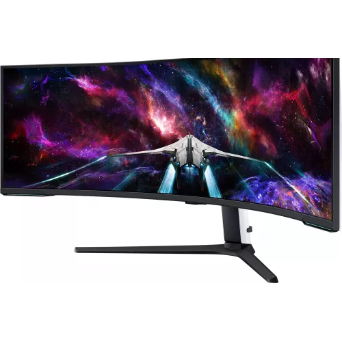 Монитор Samsung 57" Odyssey Neo G9 S57CG952NI черный VA LED 32:9 HDMI полуматовая HAS Piv 2500:1 420cd 178гр/178гр 7680x2160 240Hz FreeSync Premium Pro DP Dual UHD USB 19кг