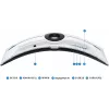 Монитор Samsung 57" Odyssey Neo G9 S57CG952NI черный VA LED 32:9 HDMI полуматовая HAS Piv 2500:1 420cd 178гр/178гр 7680x2160 240Hz FreeSync Premium Pro DP Dual UHD USB 19кг