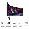 Монитор Samsung 57" Odyssey Neo G9 S57CG952NI черный VA LED 32:9 HDMI полуматовая HAS Piv 2500:1 420cd 178гр/178гр 7680x2160 240Hz FreeSync Premium Pro DP Dual UHD USB 19кг