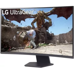 Монитор LG 31.5" UltraGear 32GS60QC-B черный VA LED 16:9 HDMI матовая 3000:1 300cd 178гр/178гр 2560x1440 180Hz FreeSync DP WQ HD 2K (1440p) 7.2кг