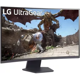 Монитор LG 31.5" UltraGear 32GS60QC-B черный VA LED 16:9 HDMI матовая 3000:1 300cd 178гр/178гр 2560x1440 180Hz FreeSync DP WQ HD 2K (1440p) 7.2кг
