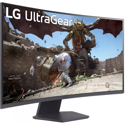 Монитор LG 31.5" UltraGear 32GS60QC-B черный VA LED 16:9 HDMI матовая 3000:1 300cd 178гр/178гр 2560x1440 180Hz FreeSync DP WQ HD 2K (1440p) 7.2кг