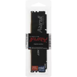 Память DDR5 8GB 5600MHz Kingston KF556C36BBE-8 Fury Beast Black RTL Gaming PC5-44800 CL36 DIMM 288-pin 1.25В single rank с радиатором Ret