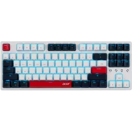 Клавиатура Acer OKR302 механическая белый USB беспроводная BT/Radio for gamer LED (ZL.KBDEE.016) кабель 1.6м