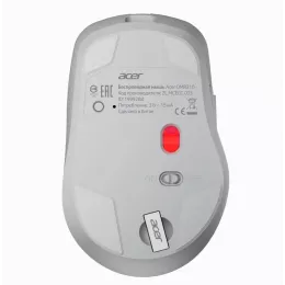 Мышь Acer OMR310 светло-серый оптическая 1600dpi беспров. BT/Radio USB 7but (ZL.MCECC.033)