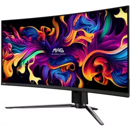 Монитор MSI 34" MAG 341CQP QD-OLED черный QD OLED LED 21:9 HDMI матовая HAS 250cd 178гр/178гр 3440x1440 175Hz FreeSync Premium Pro DP UW USB 9.3кг