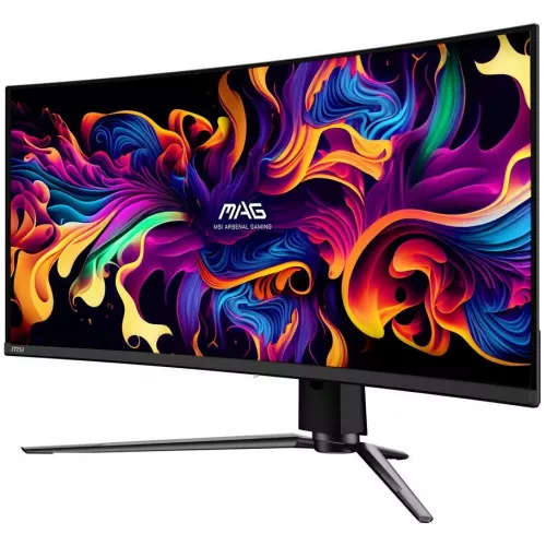 Монитор MSI 34" MAG 341CQP QD-OLED черный QD OLED LED 21:9 HDMI матовая HAS 250cd 178гр/178гр 3440x1440 175Hz FreeSync Premium Pro DP UW USB 9.3кг