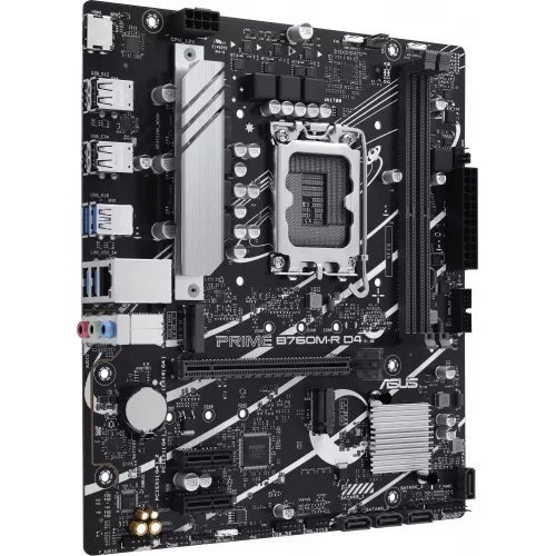 Материнская плата Asus PRIME B760M-R D4 Soc-1700 Intel B760 2xDDR4 mATX AC`97 8ch(7.1) 2.5Gg RAID+HDMI