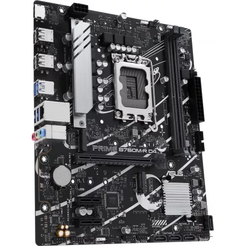 Материнская плата Asus PRIME B760M-R D4 Soc-1700 Intel B760 2xDDR4 mATX AC`97 8ch(7.1) 2.5Gg RAID+HDMI