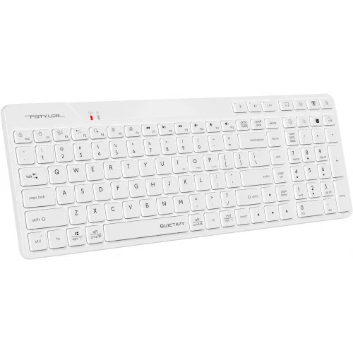 Клавиатура A4Tech FBK27C AS белый USB беспроводная BT/Radio slim Multimedia