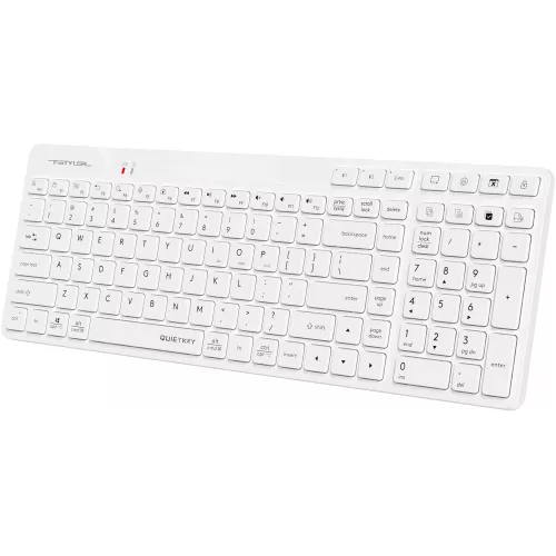 Клавиатура A4Tech FBK27C AS белый USB беспроводная BT/Radio slim Multimedia