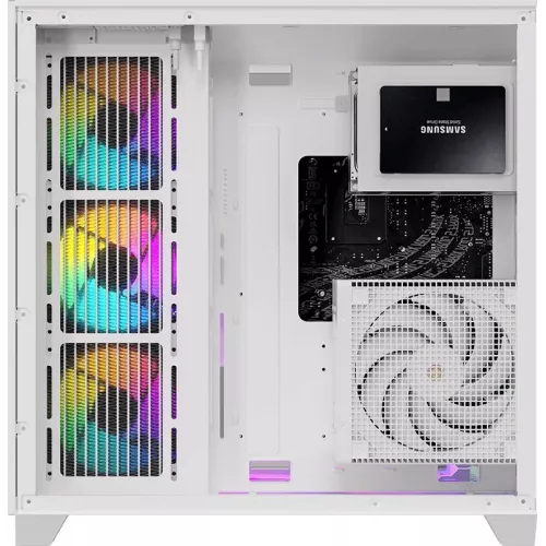 Корпус Formula Crystal Z9 белый без БП ATX 7x120mm 2xUSB3.0 audio bott PSU