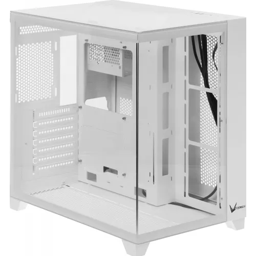 Корпус Formula Crystal Z9 белый без БП ATX 7x120mm 2xUSB3.0 audio bott PSU