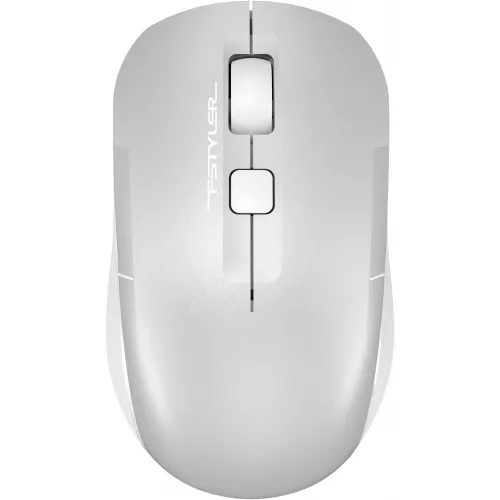 Мышь A4Tech Fstyler FB26CS Air2 серебристый/белый оптическая 2000dpi silent беспров. BT/Radio USB для ноутбука 4but (FB26CS AIR2 ICY WHITE)