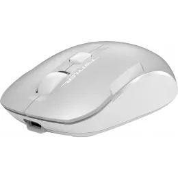 Мышь A4Tech Fstyler FB26CS Air2 серебристый/белый оптическая 2000dpi silent беспров. BT/Radio USB для ноутбука 4but (FB26CS AIR2 ICY WHITE)