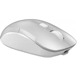 Мышь A4Tech Fstyler FB26CS Air2 серебристый/белый оптическая 2000dpi silent беспров. BT/Radio USB для ноутбука 4but (FB26CS AIR2 ICY WHITE)