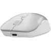 Мышь A4Tech Fstyler FB26CS Air2 серебристый/белый оптическая 2000dpi silent беспров. BT/Radio USB для ноутбука 4but (FB26CS AIR2 ICY WHITE)