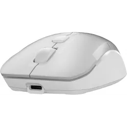 Мышь A4Tech Fstyler FB26CS Air2 серебристый/белый оптическая 2000dpi silent беспров. BT/Radio USB для ноутбука 4but (FB26CS AIR2 ICY WHITE)