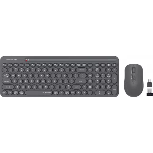 Клавиатура + мышь A4Tech Fstyler FG3300 Air2 клав:серый мышь:серый USB беспроводная slim Multimedia