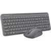 Клавиатура + мышь A4Tech Fstyler FG3300 Air2 клав:серый мышь:серый USB беспроводная slim Multimedia