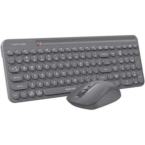 Клавиатура + мышь A4Tech Fstyler FG3300 Air2 клав:серый мышь:серый USB беспроводная slim Multimedia