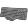 Клавиатура + мышь A4Tech Fstyler FG3300 Air2 клав:серый мышь:серый USB беспроводная slim Multimedia
