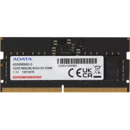 Память DDR5 8GB 5600MHz A-Data AD5S56008G-S RTL PC5-44800 CL46 SO-DIMM 262-pin 1.1В single rank Ret