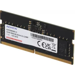Память DDR5 8GB 5600MHz A-Data AD5S56008G-S RTL PC5-44800 CL46 SO-DIMM 262-pin 1.1В single rank Ret