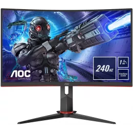 Монитор AOC 31.5" Gaming C32G2ZE/BK черный/красный VA LED 16:9 HDMI матовая 300cd 178гр/178гр 1920x1080 240Hz FreeSync DP FHD 6.98кг