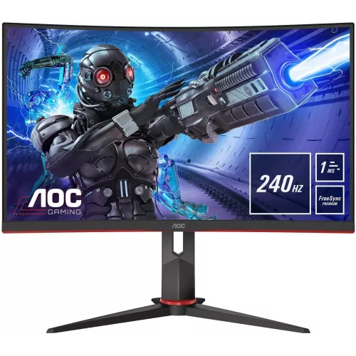 Монитор AOC 31.5" Gaming C32G2ZE/BK черный/красный VA LED 16:9 HDMI матовая 300cd 178гр/178гр 1920x1080 240Hz FreeSync DP FHD 6.98кг