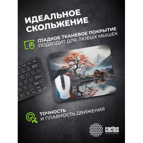 Коврик для мыши Cactus Lake рисунок 400x300x3мм (CS-MP-PRO18XL)