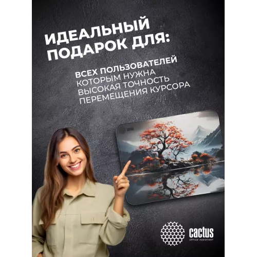 Коврик для мыши Cactus Lake рисунок 400x300x3мм (CS-MP-PRO18XL)