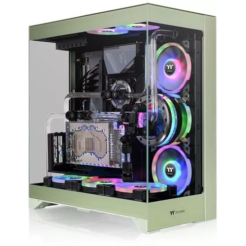 Корпус Thermaltake CTE E550 TG Matcha зеленый без БП ATX 8x120mm 6x140mm 2xUSB3.0 audio bott PSU