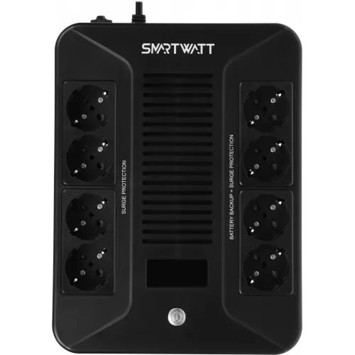 Источник бесперебойного питания Smartwatt Safe Pro LCD 360Вт 600ВА черный