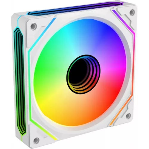 Вентилятор для корпуса Bloody BD-CF120ARGB5 LCD ARGB 120х120x25 белый 4-pin 26дБ (BD-CF120ARGB5-WH) Ret