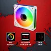 Вентилятор для корпуса Bloody BD-CF120ARGB5 LCD ARGB 120х120x25 белый 4-pin 26дБ (BD-CF120ARGB5-WH) Ret